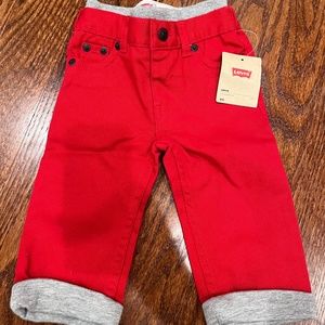 NWT Levi’s Baby Boy Jeans, Red, size 12 months